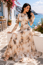 Luxe Mediterrane Elegantie Jurk